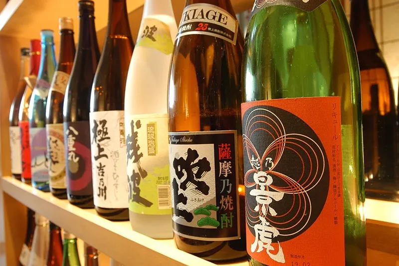 豊富に取り揃えた日本酒や焼酎の種類